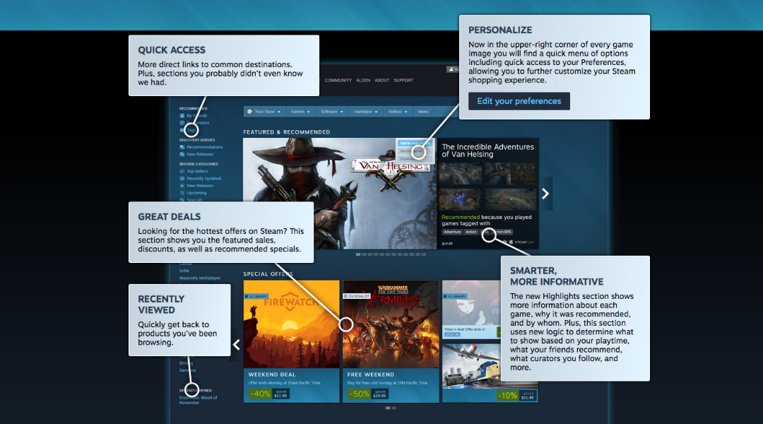 Steam Store Gets a Massive Overhaul