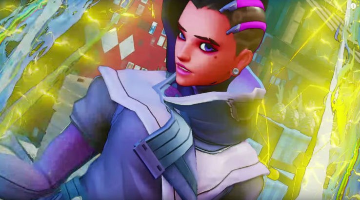 Street Fighter 5's Laura Gets Sombra Skin Mod